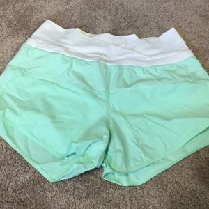 mint lululemon shorts